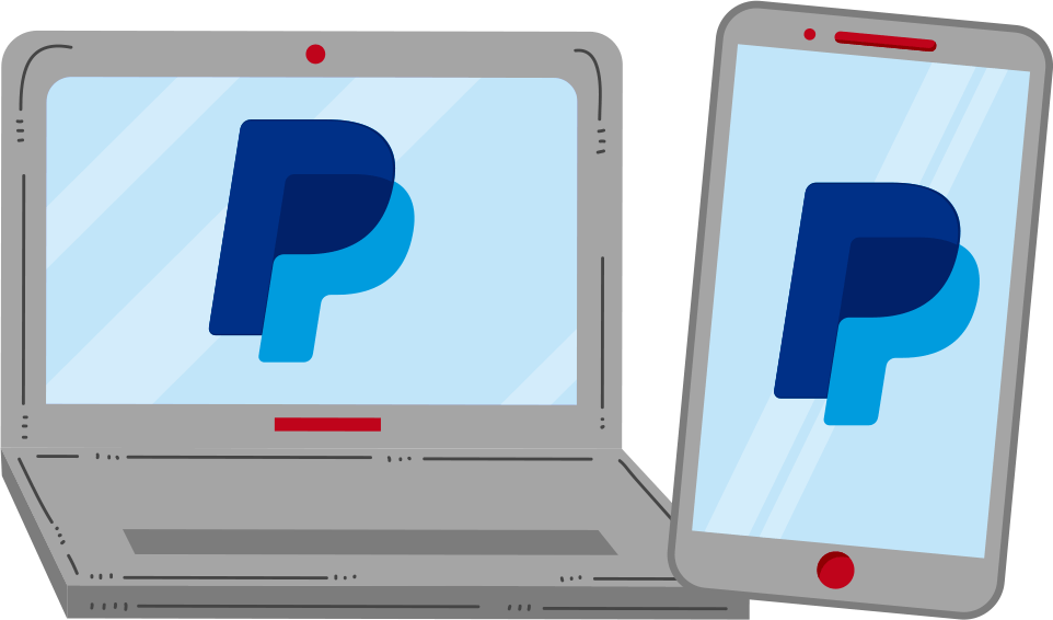 PayPal online payment on your computer or smartphone