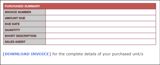 Capture screen of an invoice attached via email