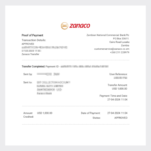 Capture screen of Deposit Slips
