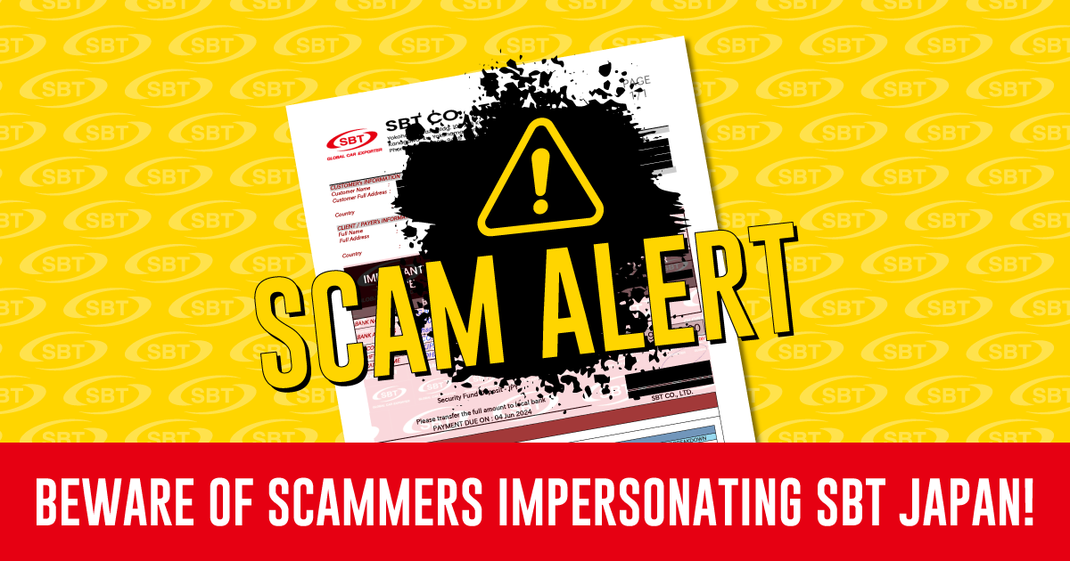 Beware of Scammers Impersonating SBT Japan!
