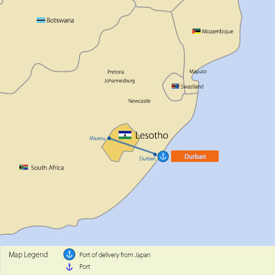 Lesotho Map